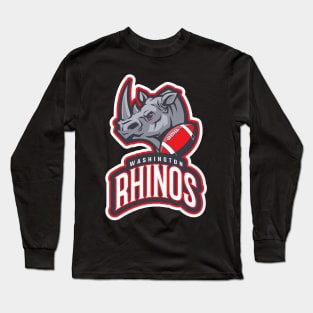 Washington Rhinos American Football Club Long Sleeve T-Shirt